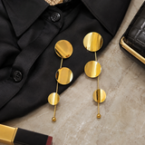 Gold Linear Drop Earrings